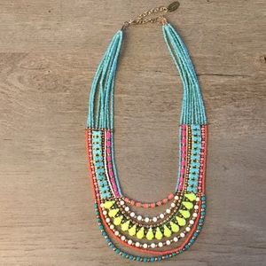 Multicolor statement necklace